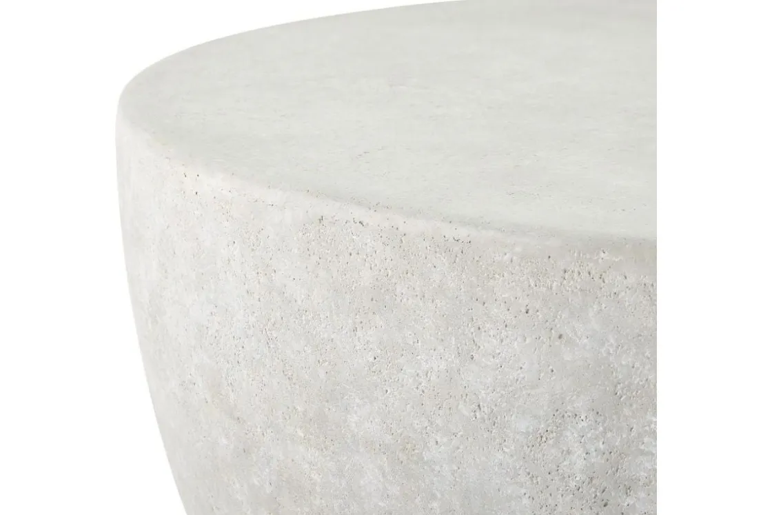 Mor Furniture Wright Outdoor Round Coffee Table In White