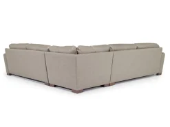 Mor Furniture York 3 Piece Sectional In Chestnut Leather