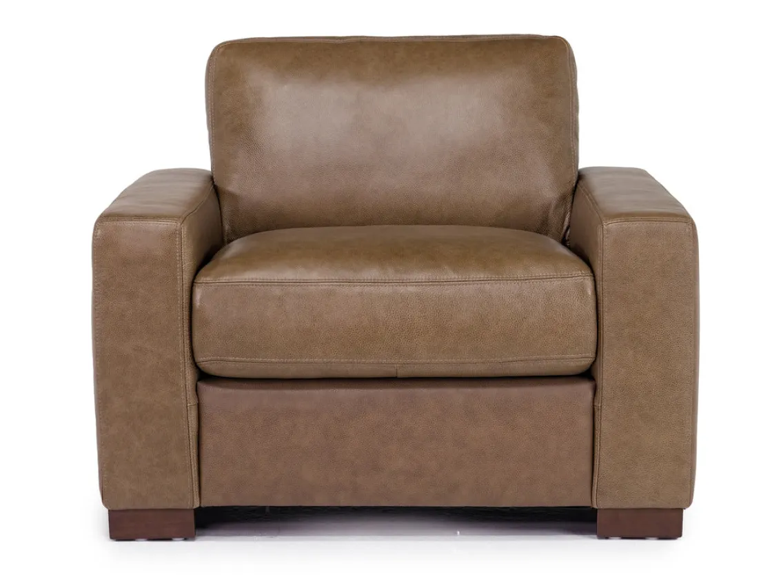Mor Furniture York Chair In York Chestnut Leather