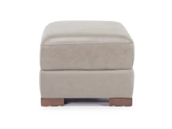 Mor Furniture York Ottoman In York Taupe Leather