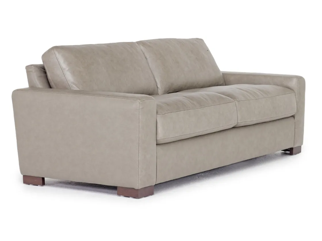 Mor Furniture York Sofa In York Chestnut Leather
