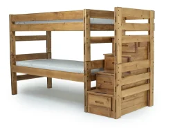 Kids Mor Furniture Young Pioneer Bunk Bed In Natural, Twin