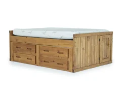 Kids Mor Furniture Young Pioneer Captain Bed W/ 4 Drawer Storage In , Twin