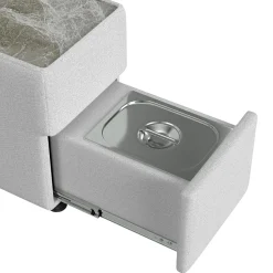 Mor Furniture Zandara Outdoor Console W/ Cooler & Speaker In Beige