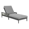 Mor Furniture Zella Outdoor Lounge Chaise In Earl Gray