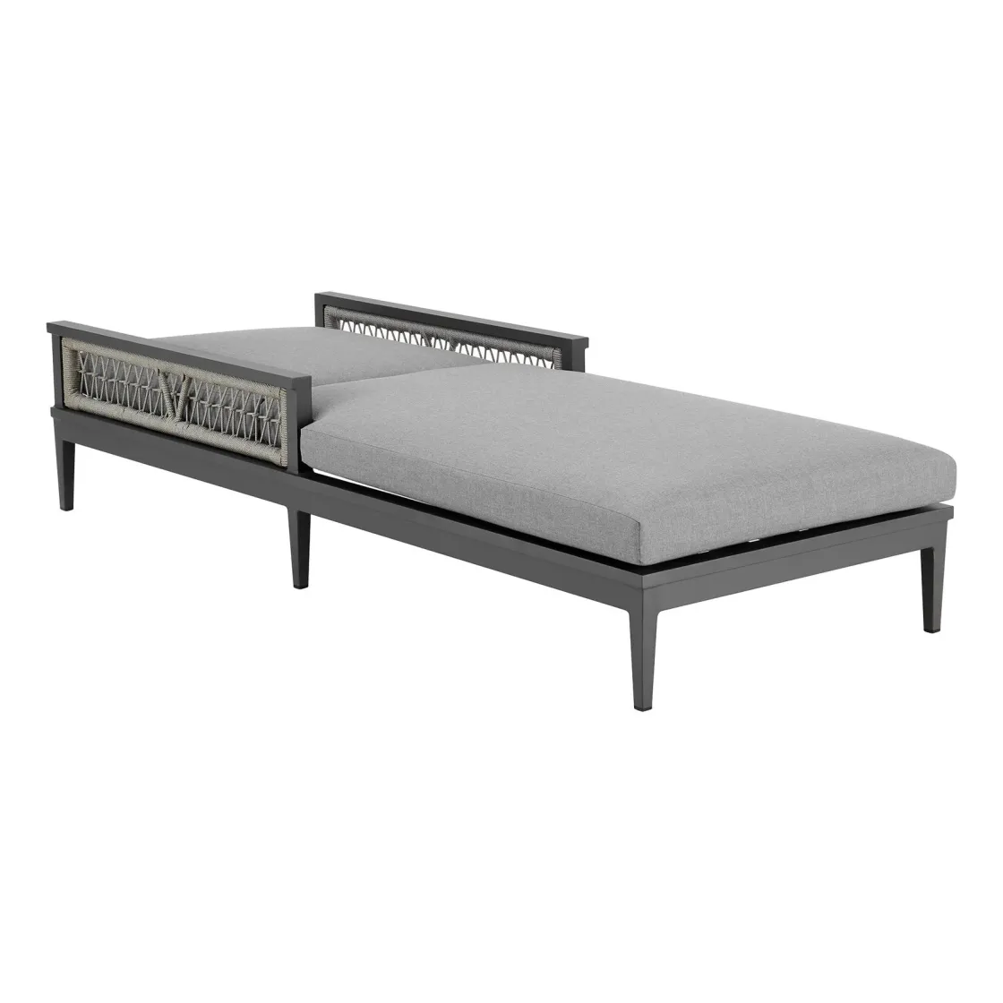 Mor Furniture Zella Outdoor Lounge Chaise In Earl Gray