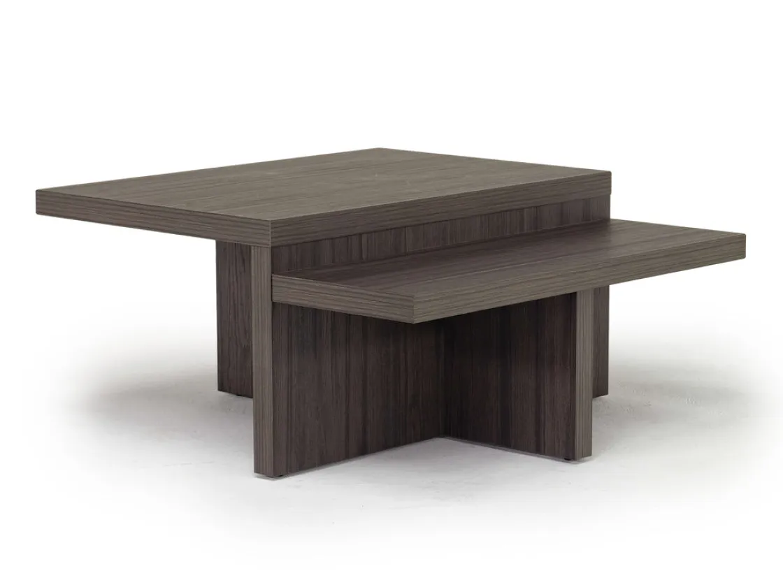 Mor Furniture Zendex Coffee Table & End Table Set In Brown